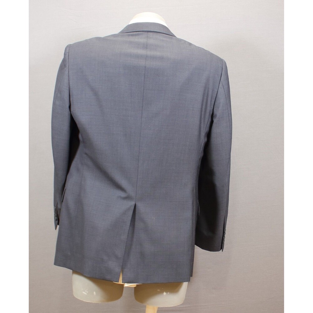 Jos a Bank 2 Piece Suit Mens  Blue 2 Btn Wool 41R Pleated Fronts 35" Waist - Picture 8 of 12